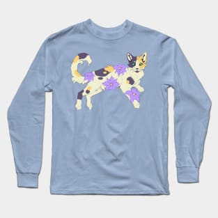 Calico Clematis Long Sleeve T-Shirt